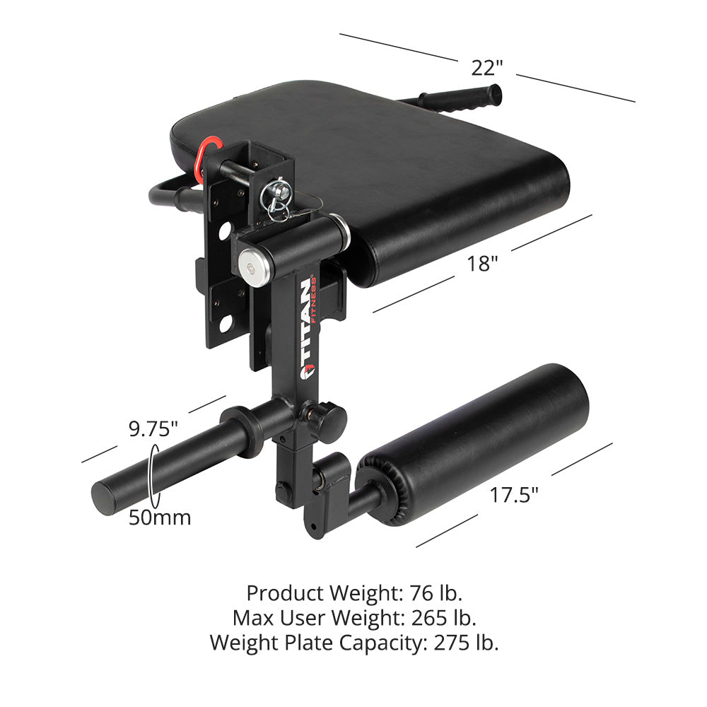 TITAN Series Rack Mounted Leg Curl and Extension