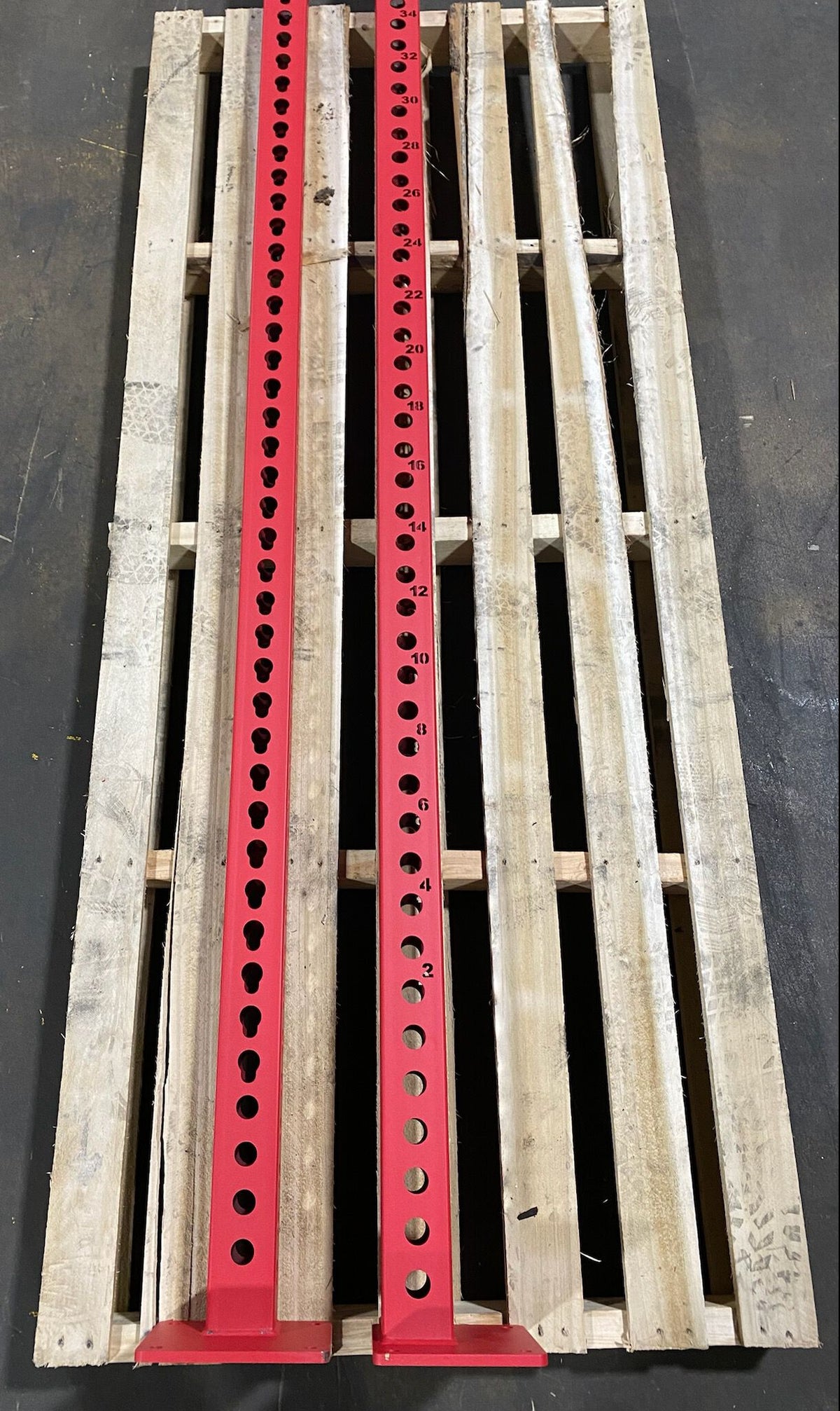 SCRATCH AND DENT - TITAN Series 100" Uprights - Red - FINAL SALE - view 1