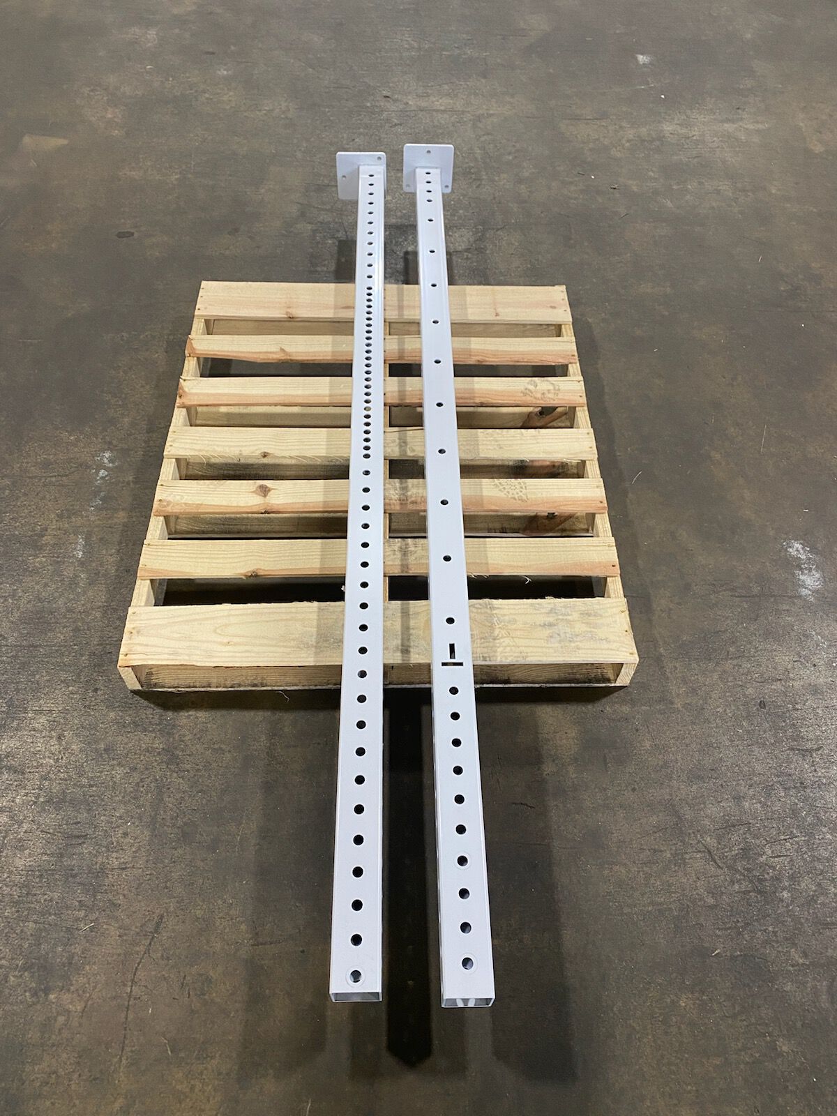 SCRATCH AND DENT - 80" X-3 Rack Uprights (White) - Pair - FINAL SALE - view 1