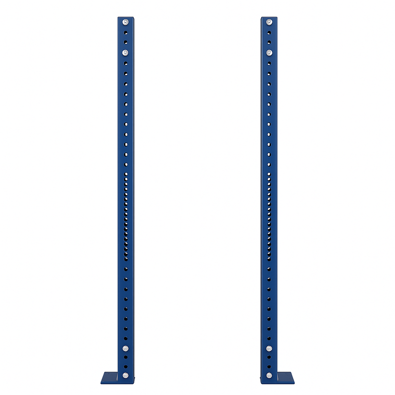 Scratch and Dent, T-3 Series Navy Bolt Down Uprights | 2 Pack