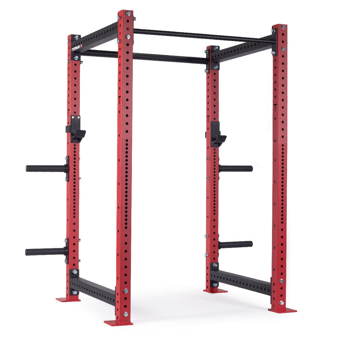 X-3 Series Bolt-Down Power Rack | Red / 4 Pack Weight Plate Holders - view 67