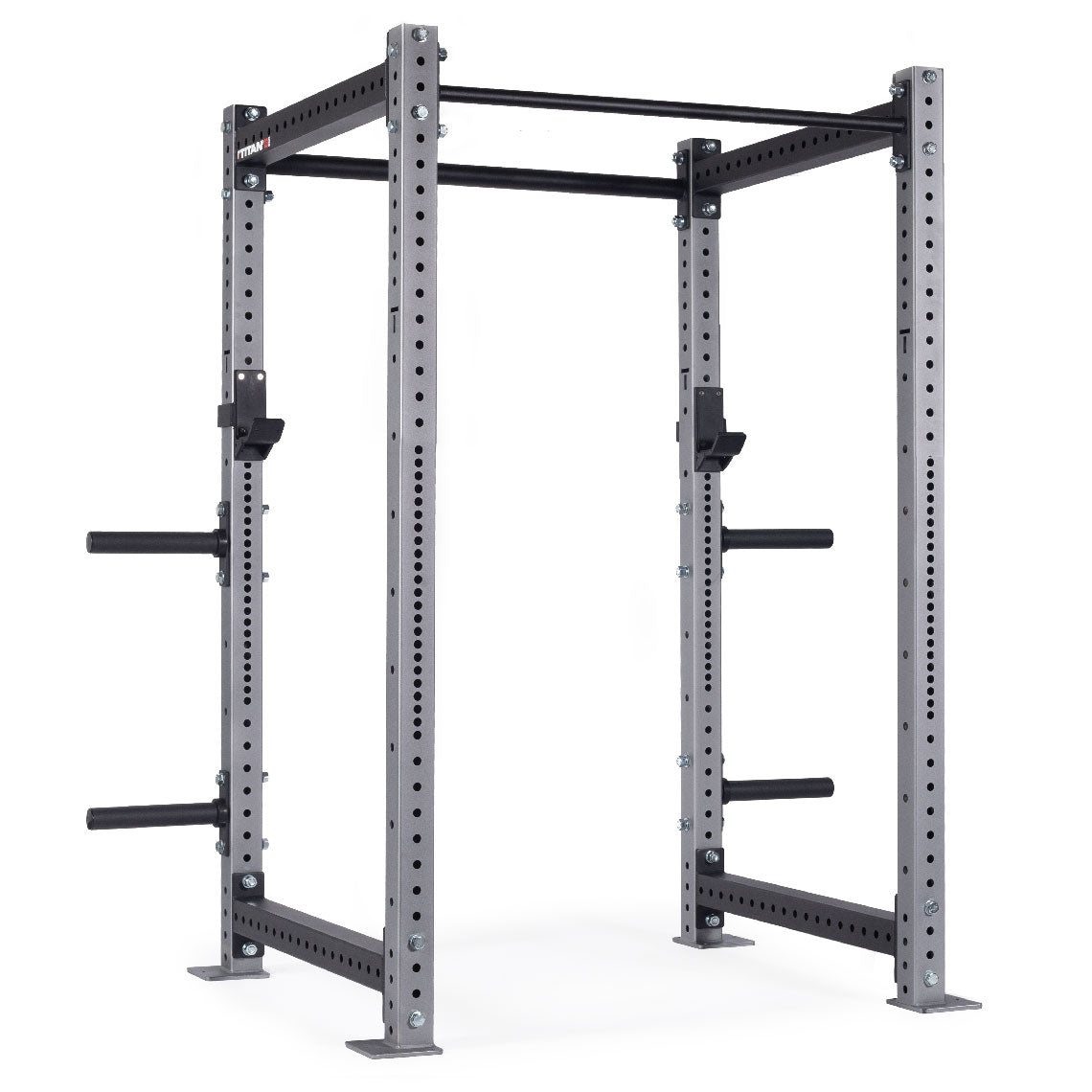 X-3 Series Bolt-Down Power Rack | Silver / 4 Pack Weight Plate Holders - view 75