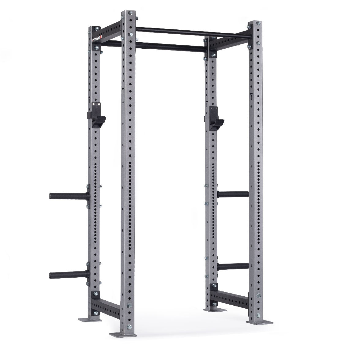 X-3 Series Bolt-Down Power Rack | Silver / 4 Pack Weight Plate Holders - view 75