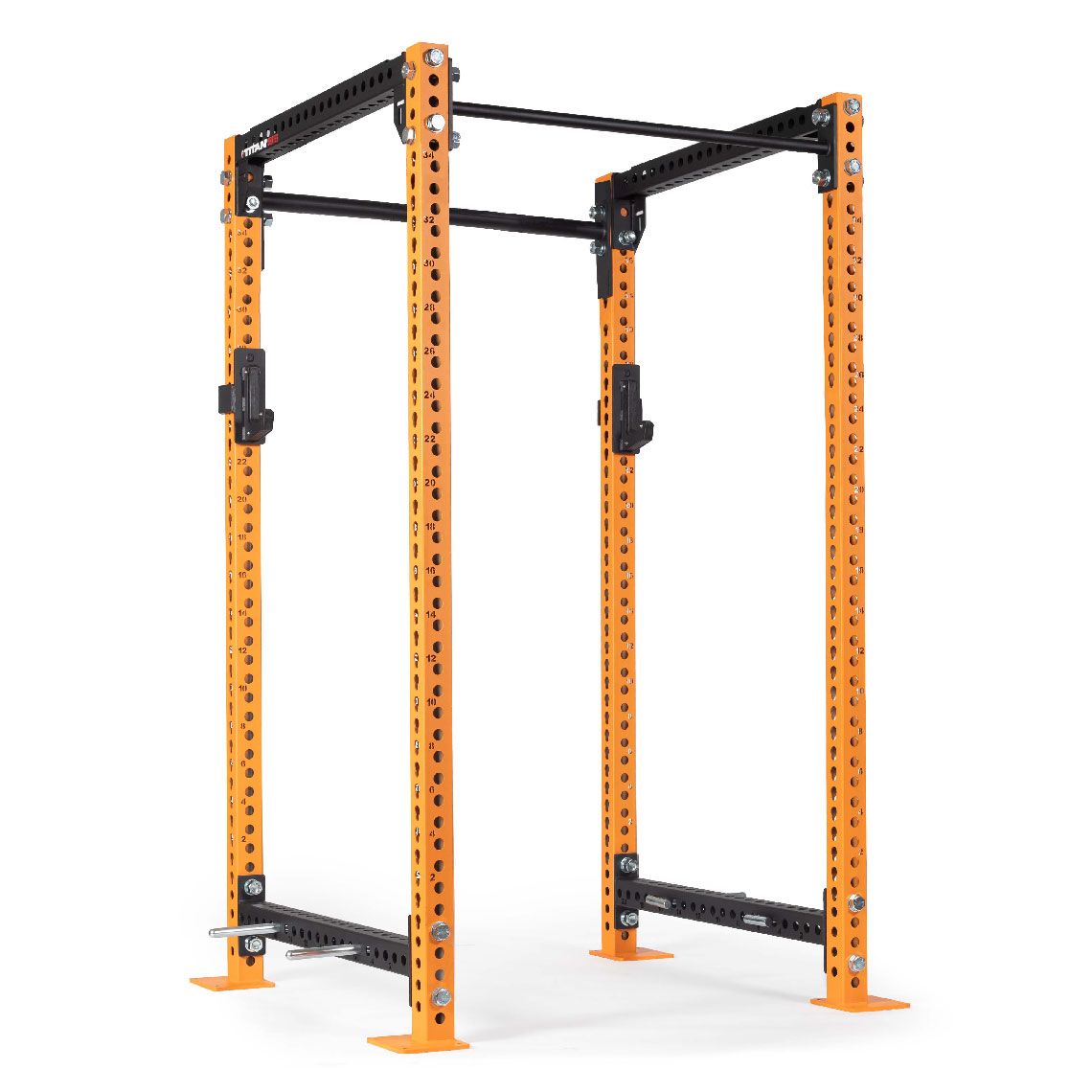 TITAN Series Power Rack | Orange / 2” Fat Pull-Up Bar / Sandwich J-Hooks - view 43