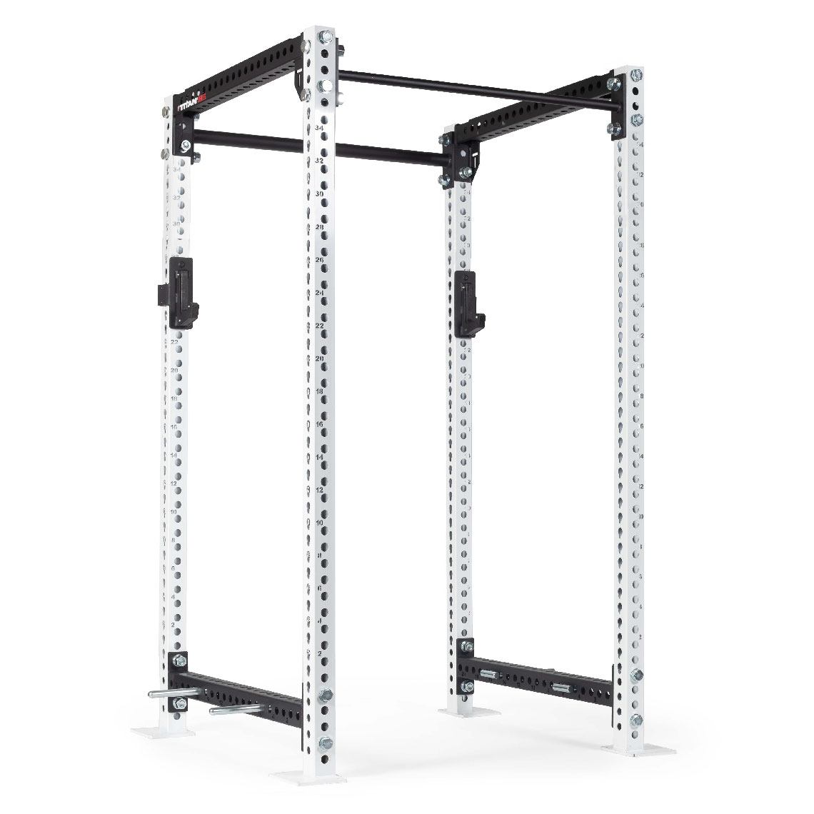 TITAN Series Power Rack | White / 2” Fat Pull-Up Bar / Sandwich J-Hooks - view 61