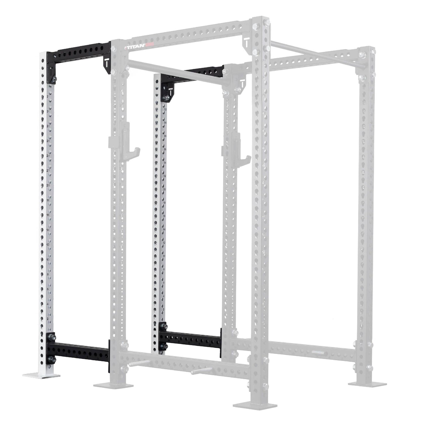 TITAN Series 24" Extension Kit - Extension Color: White - Extension Height: 90" - Crossmember: None | White / 90" / None - view 200