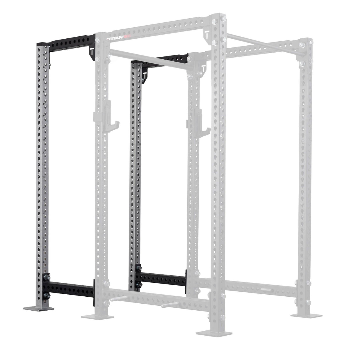 TITAN Series 24" Extension Kit - Extension Color: Silver - Extension Height: 90" - Crossmember: None | Silver / 90" / None - view 160