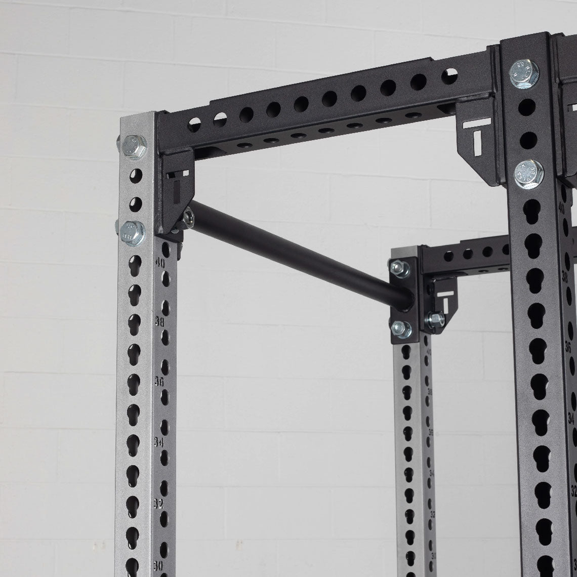 TITAN Series 24" Extension Kit - Extension Color: Silver - Extension Height: 90" - Crossmember: 2" Fat Pull-Up Bar | Silver / 90" / 2" Fat Pull-Up Bar