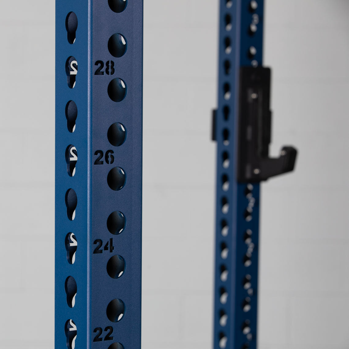 TITAN Series Power Rack - Included: (2) Sandwich J-Hooks with UHMW Plastic | Navy / 2” Fat Pull-Up Bar / Sandwich J-Hooks - view 39
