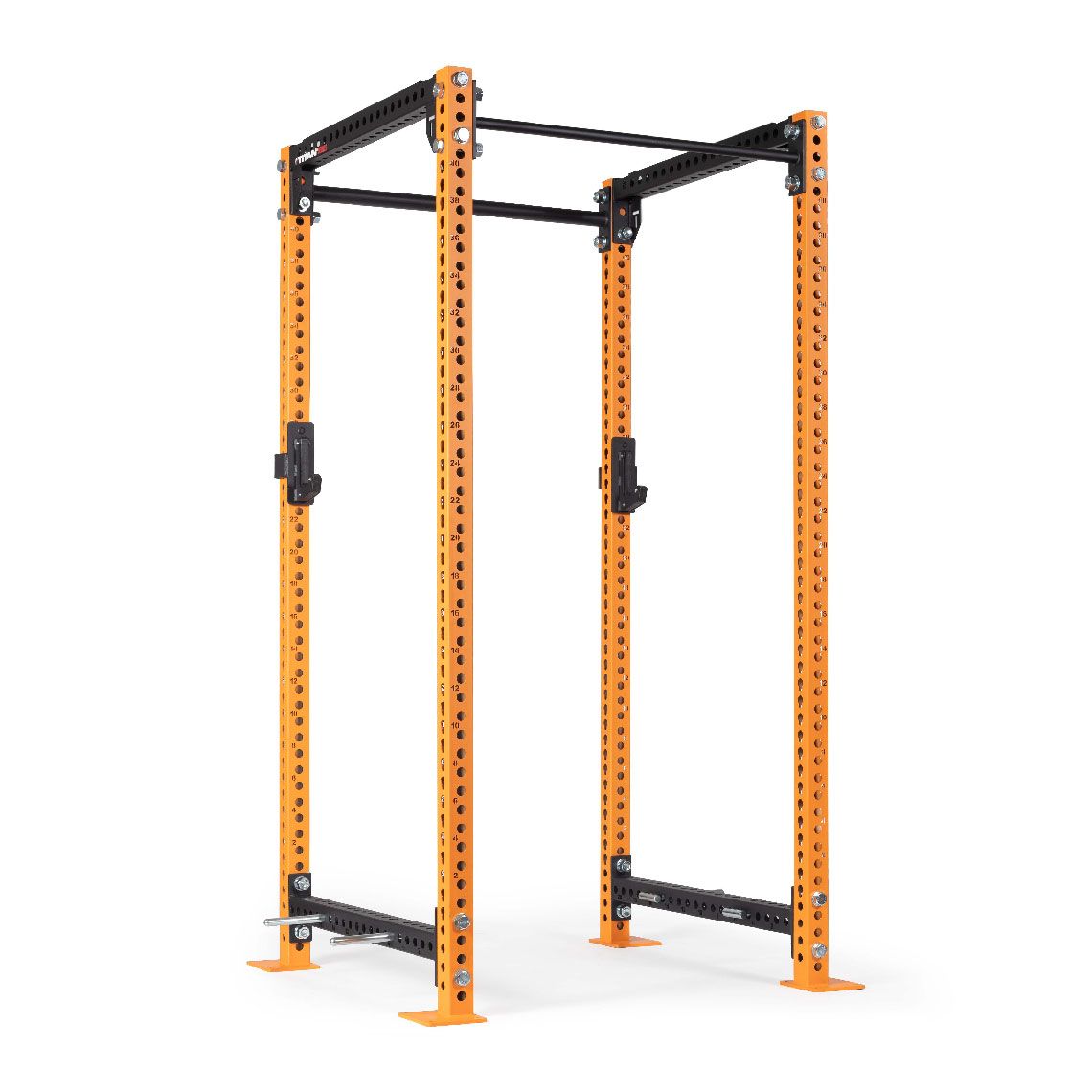 TITAN Series Power Rack | Orange / 2” Fat Pull-Up Bar / Sandwich J-Hooks - view 44