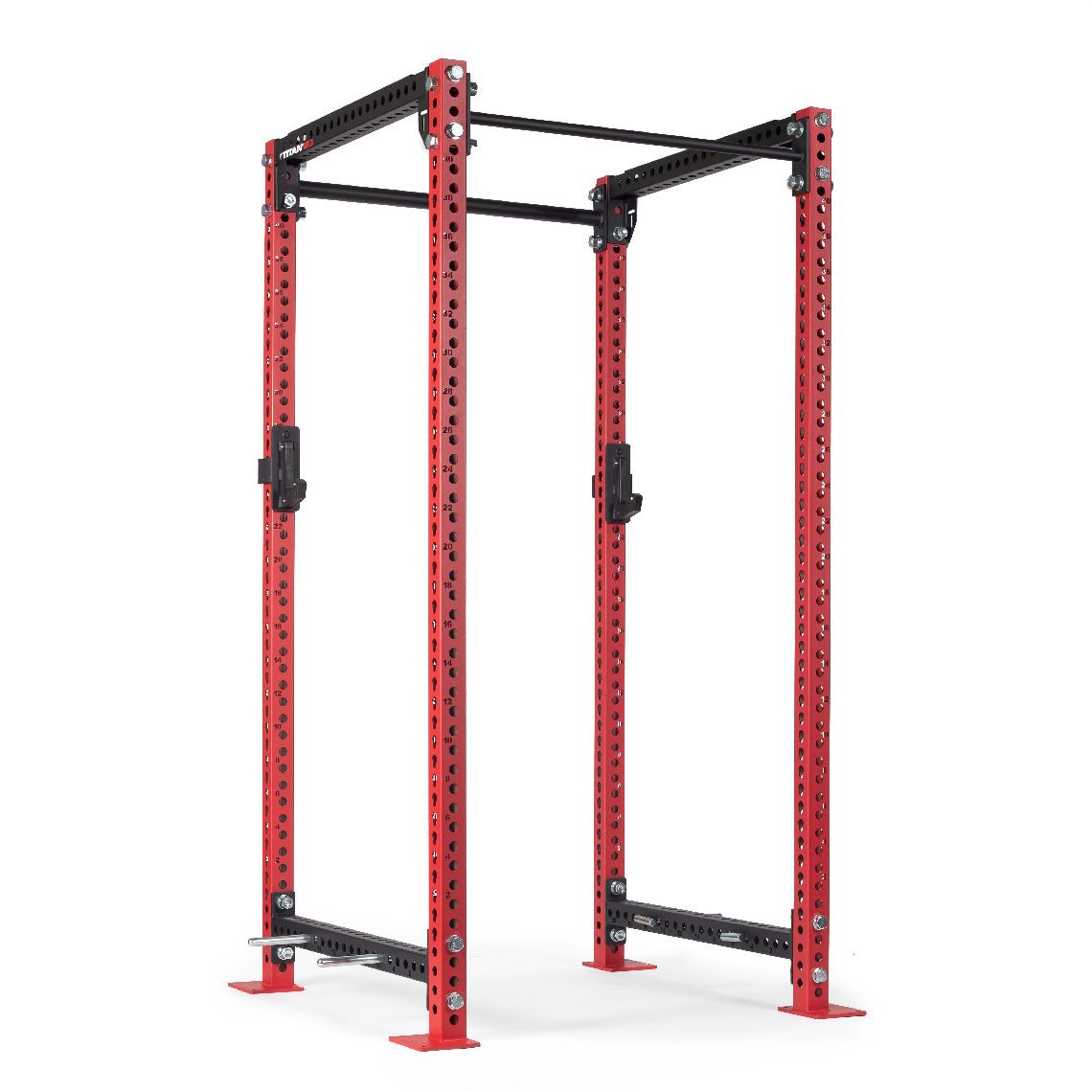 TITAN Series Power Rack | Red / 2” Fat Pull-Up Bar / Sandwich J-Hooks - view 50