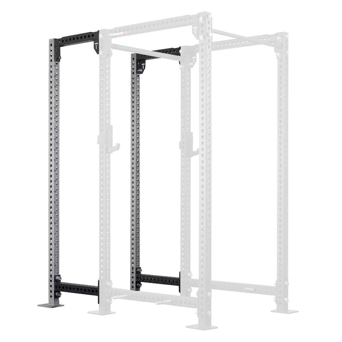 TITAN Series 24" Extension Kit - Extension Color: Silver - Extension Height: 100" - Crossmember: None | Silver / 100" / None - view 180