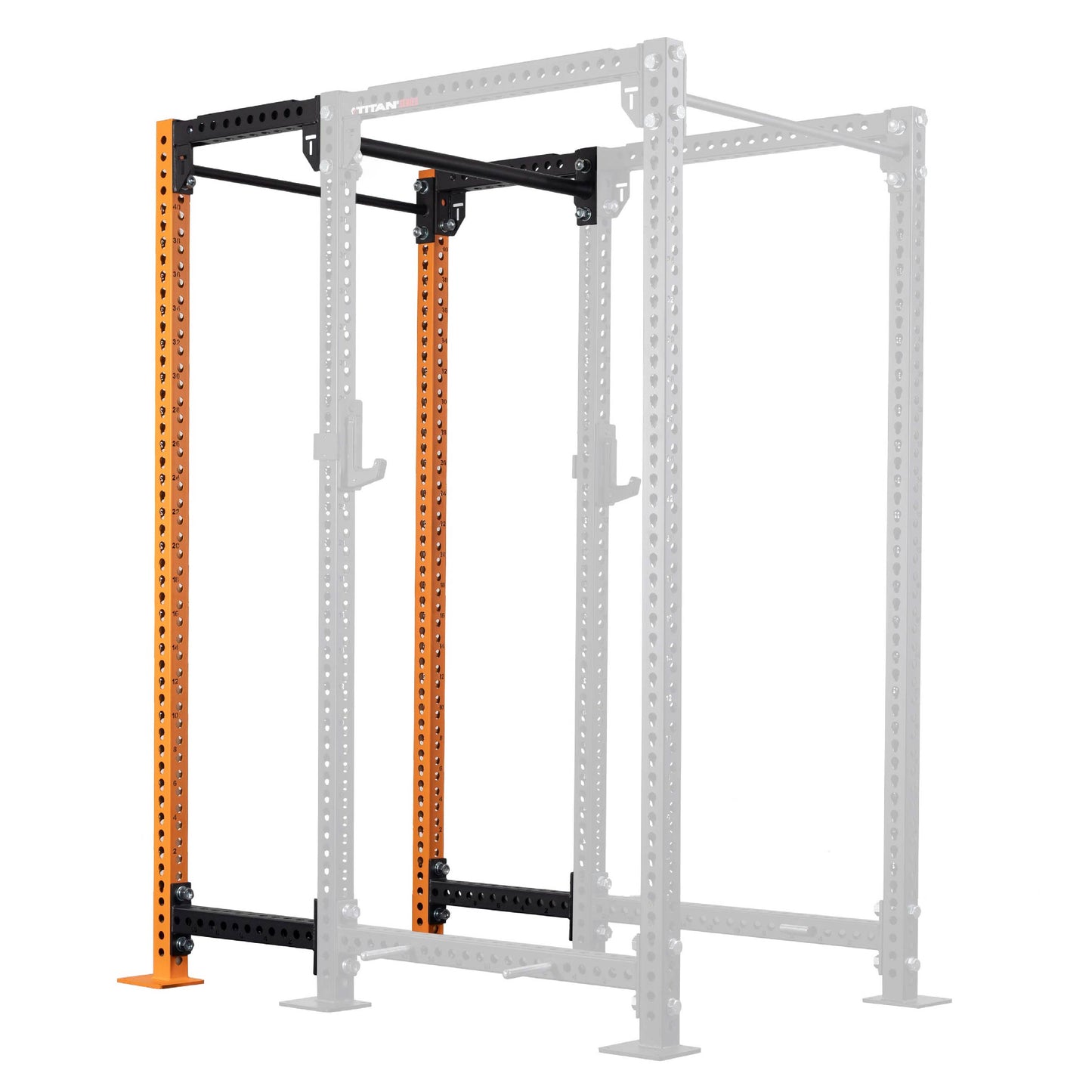 TITAN Series 24" Extension Kit - Extension Color: Orange - Extension Height: 100" - Crossmember: 1.25" Pull-Up Bar | Orange / 100" / 1.25" Pull-Up Bar - view 105