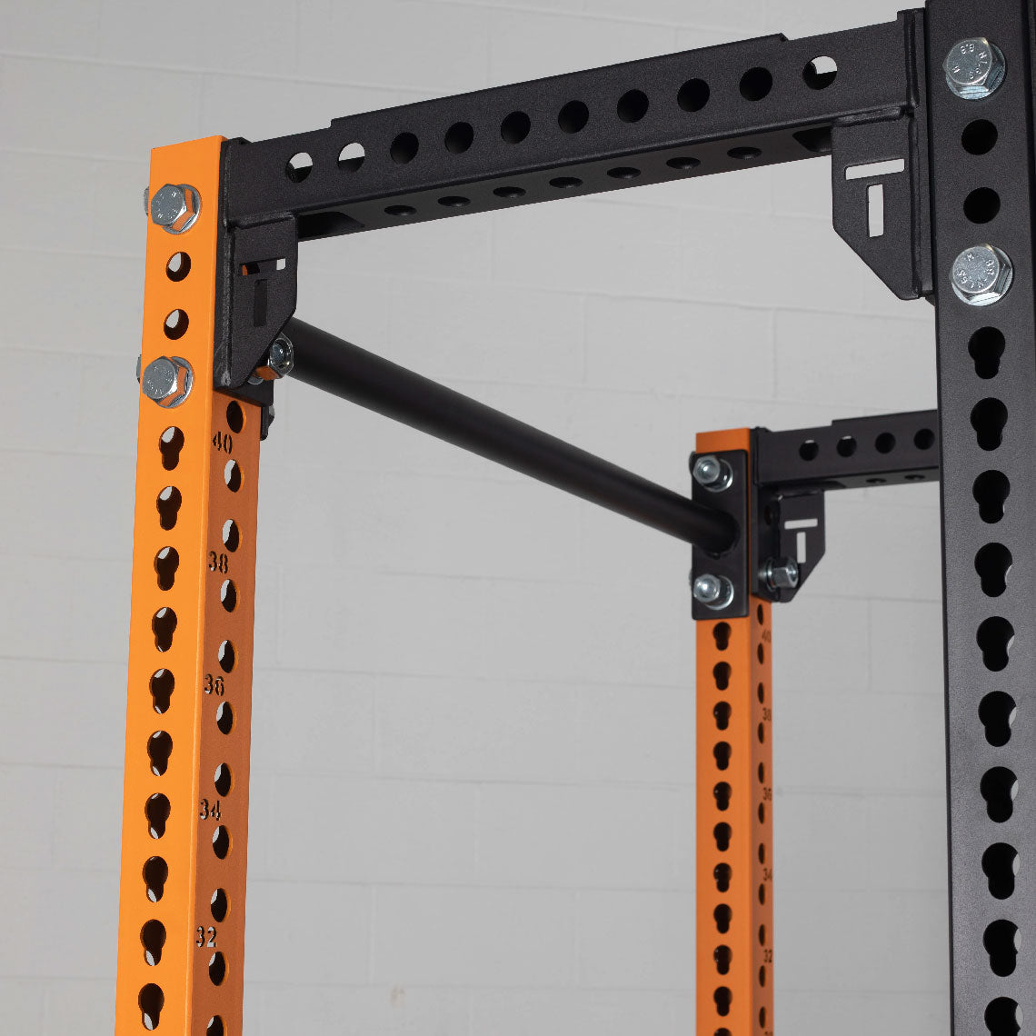 TITAN Series 24" Extension Kit - Extension Color: Orange - Extension Height: 100" - Crossmember: 2" Fat Pull-Up Bar | Orange / 100" / 2" Fat Pull-Up Bar