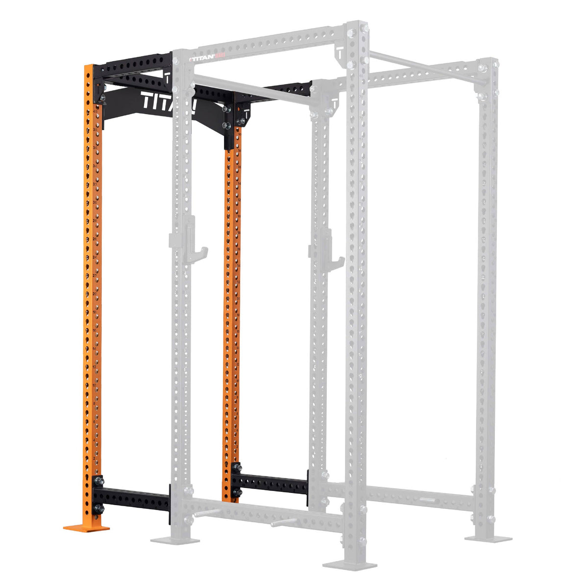 TITAN Series 24" Extension Kit - Extension Color: Orange - Extension Height: 100" - Crossmember: Crossmember Nameplate | Orange / 100" / Crossmember Nameplate - view 115