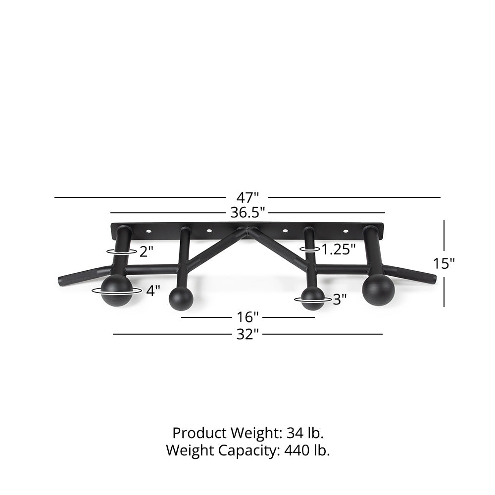 Sphere Grip Pull-Up Bar for T-3, X-3, TITAN Series Racks
