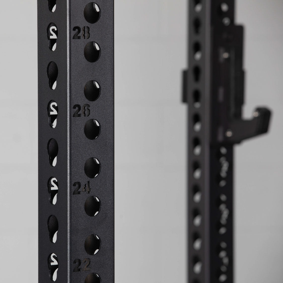 TITAN Series Power Rack - Shown With 36" Depth Rack | Black / Crossmember Nameplate / No J-Hooks - view 105