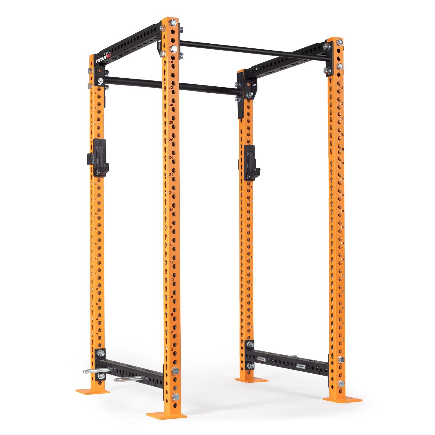 TITAN Series Power Rack | Orange / 2” Fat Pull-Up Bar / No J-Hooks - view 11