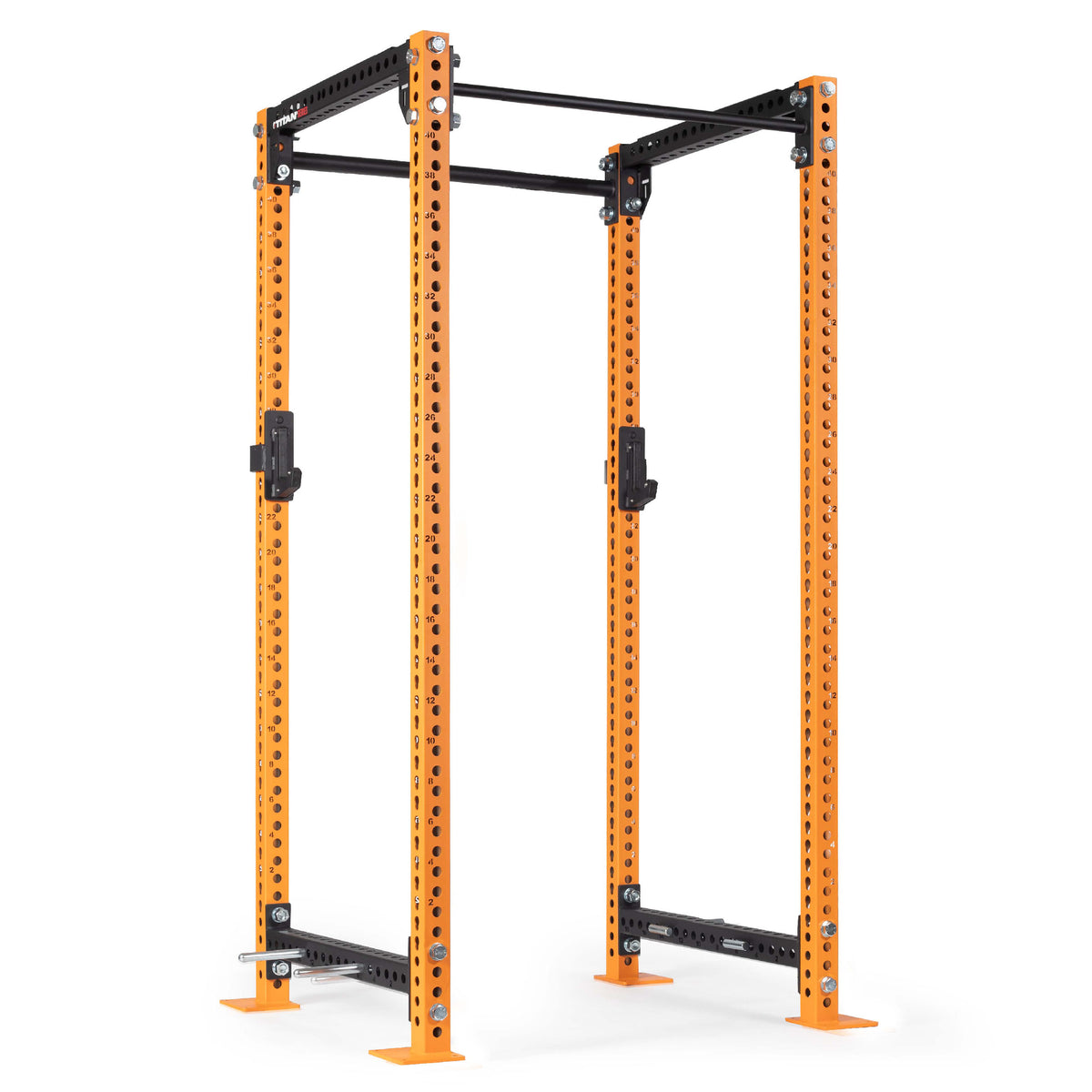 TITAN Series Power Rack | Orange / 2” Fat Pull-Up Bar / No J-Hooks - view 12