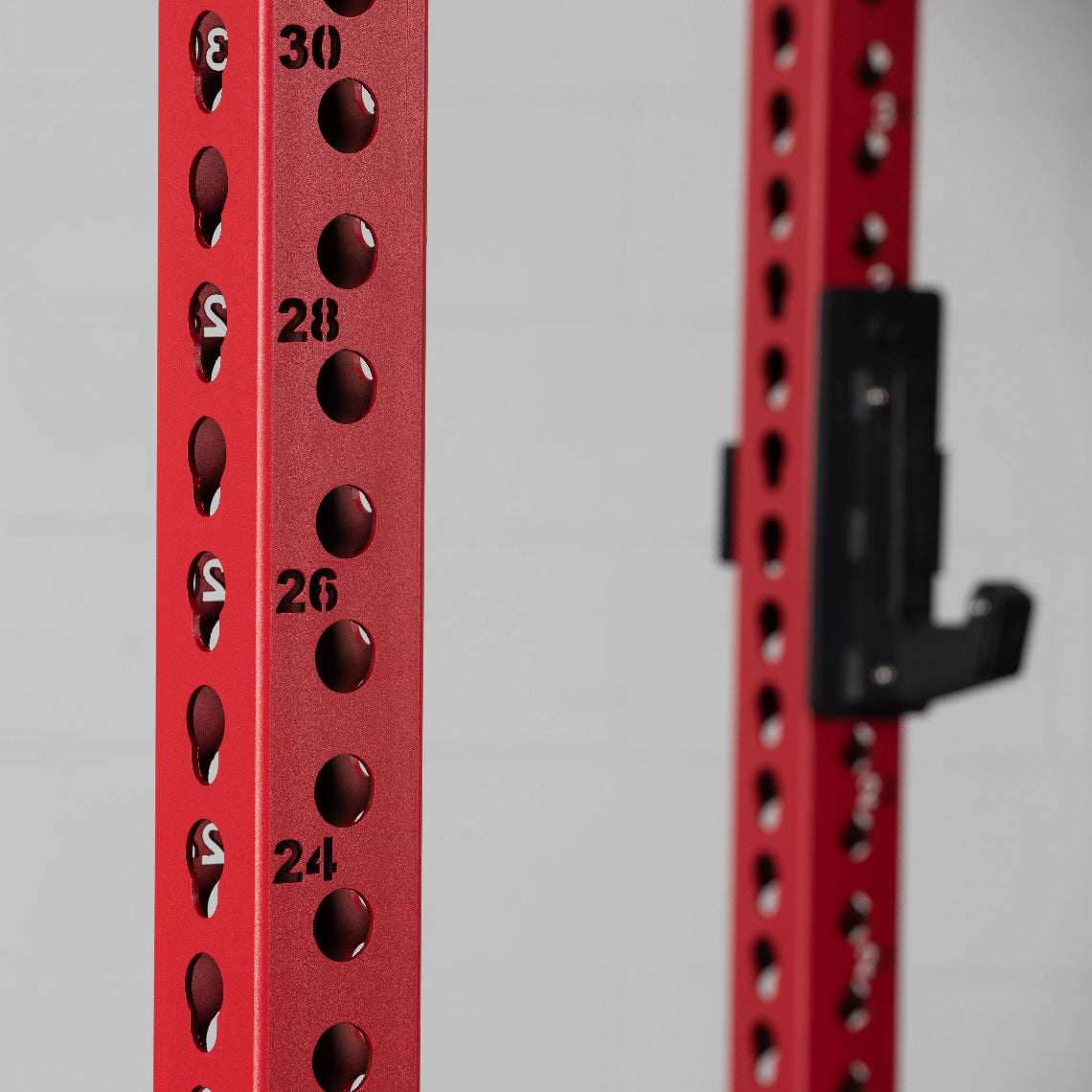 TITAN Series Power Rack - Included: (2) Sandwich J-Hooks with UHMW Plastic | Red / 2” Fat Pull-Up Bar / No J-Hooks - view 18