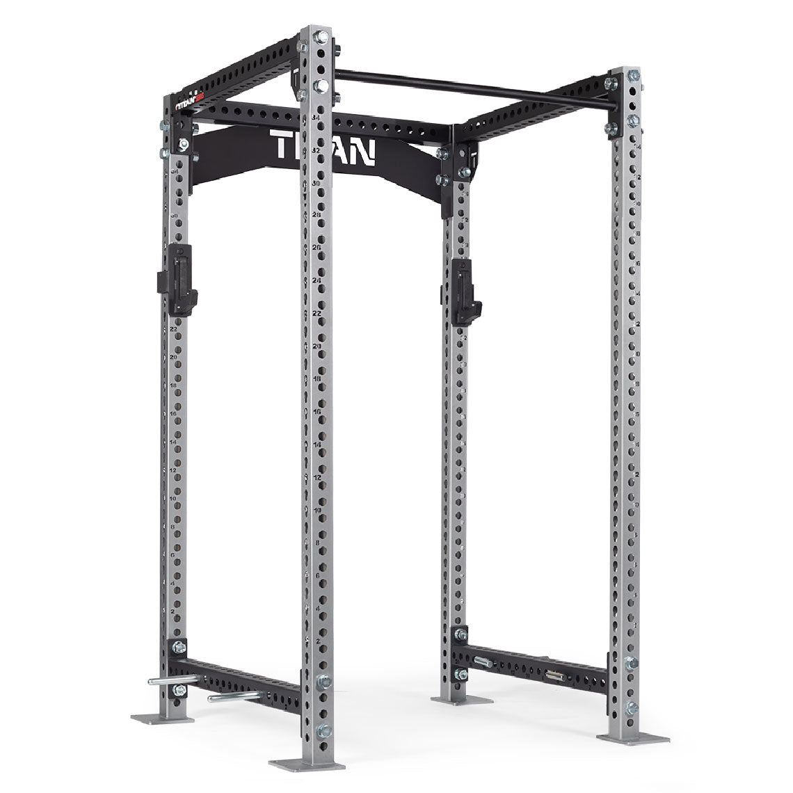 TITAN Series Power Rack | Silver / Crossmember Nameplate / No J-Hooks - view 127