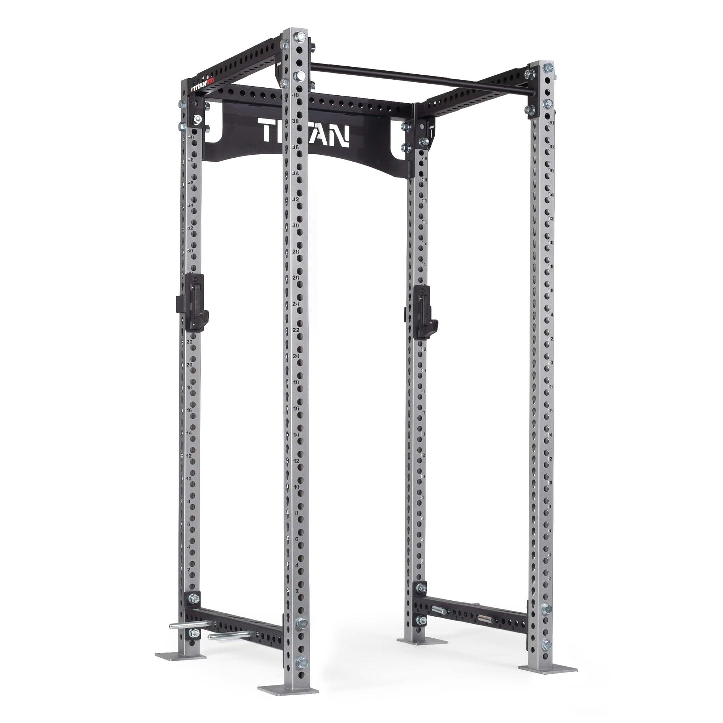 TITAN Series Power Rack | Silver / 2” Fat Pull-Up Bar / No J-Hooks - view 22