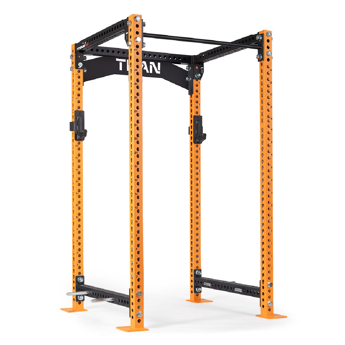 TITAN Series Power Rack | Orange / Crossmember Nameplate / Roller J-Hooks - view 195