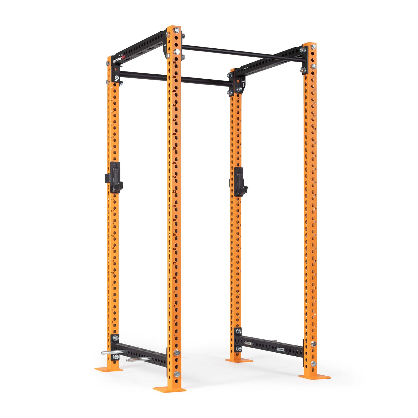 TITAN Series Power Rack | Orange / 2” Fat Pull-Up Bar / Roller J-Hooks - view 80