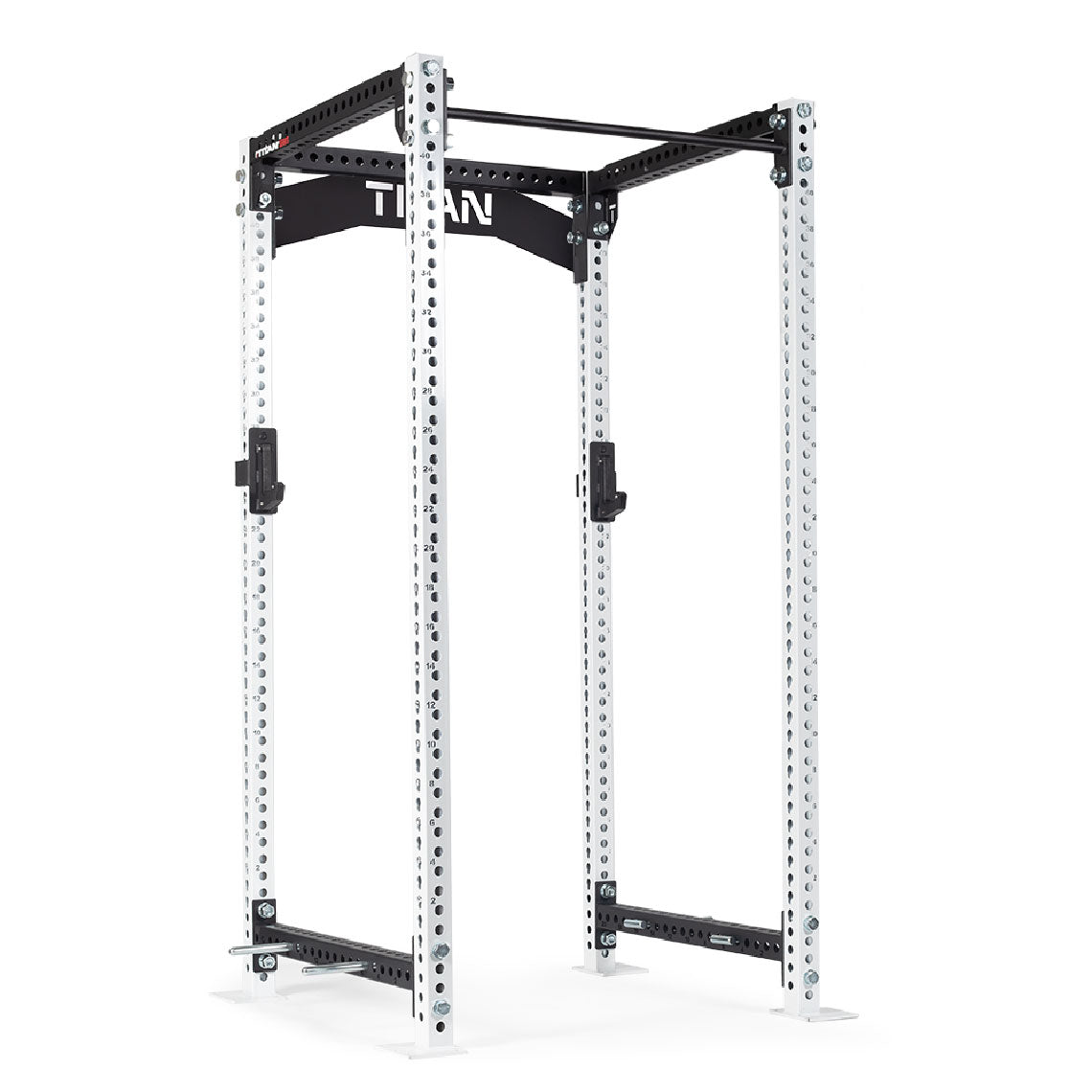 TITAN Series Power Rack | White / Crossmember Nameplate / Roller J-Hooks - view 217