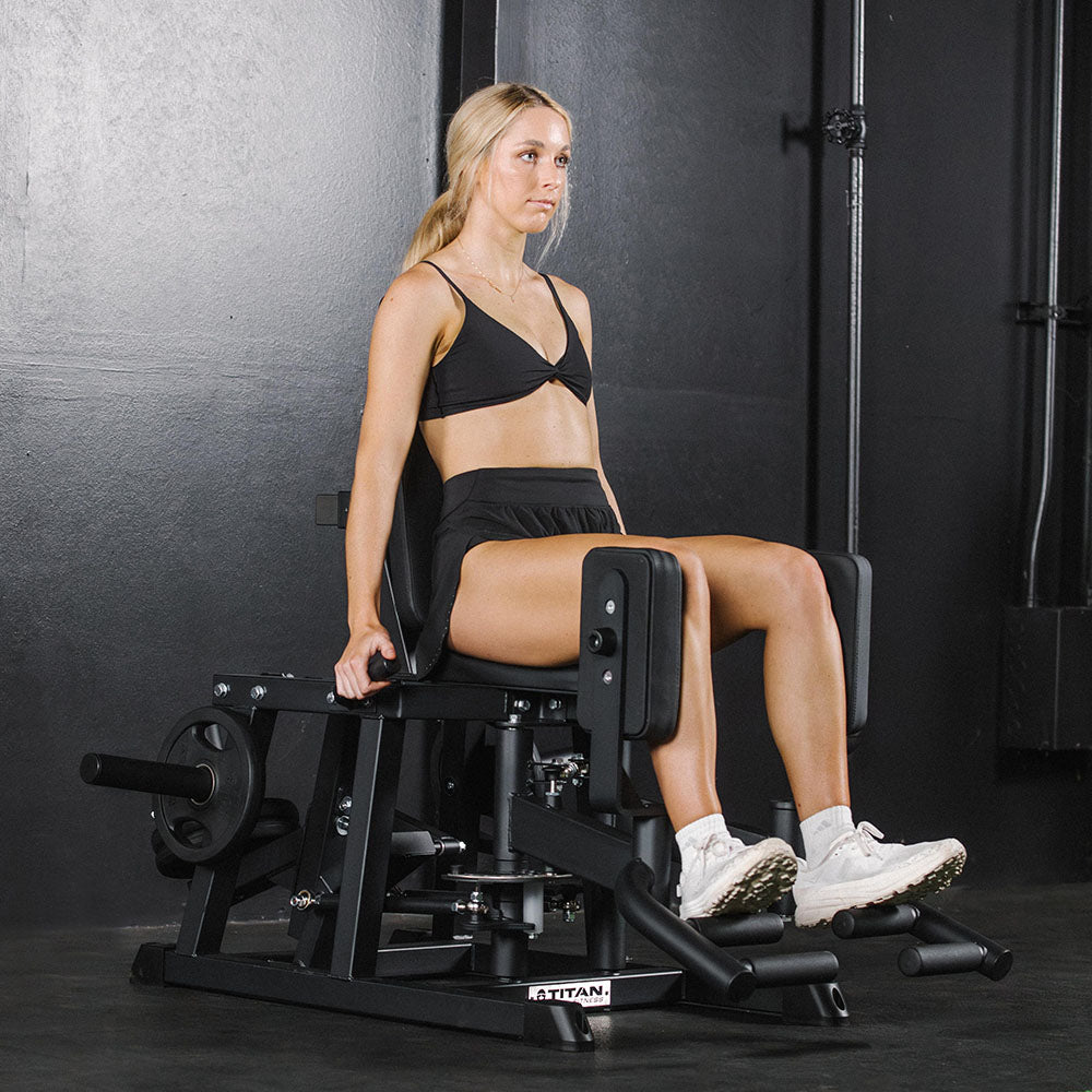 Plate-Loaded Hip Abductor And Adductor Exercise Machine - view 2