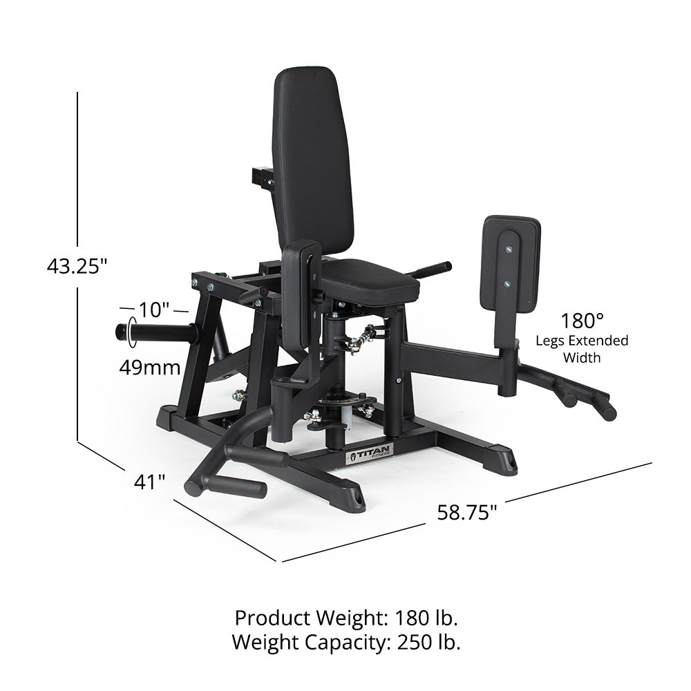 Plate-Loaded Hip Abductor And Adductor Exercise Machine