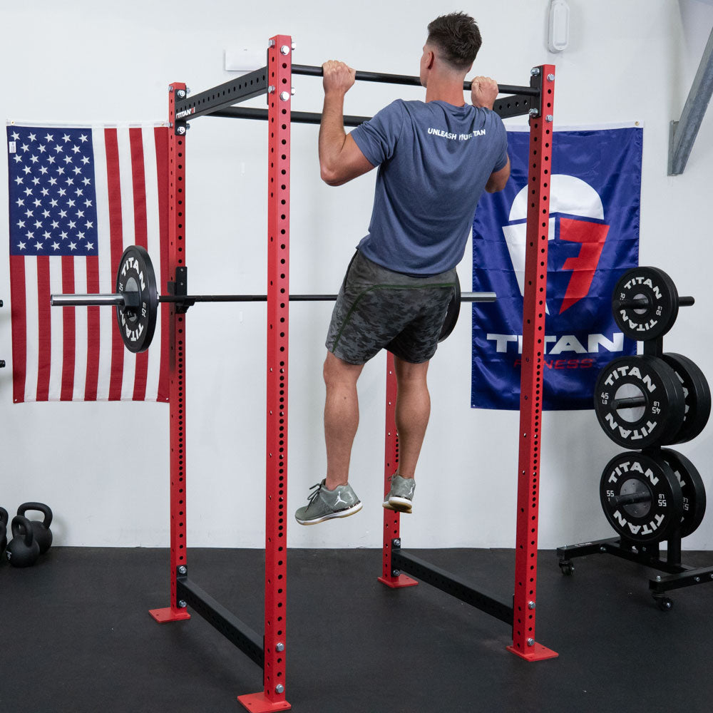 T-3 Series Power Rack | Red / No Weight Plate Holders