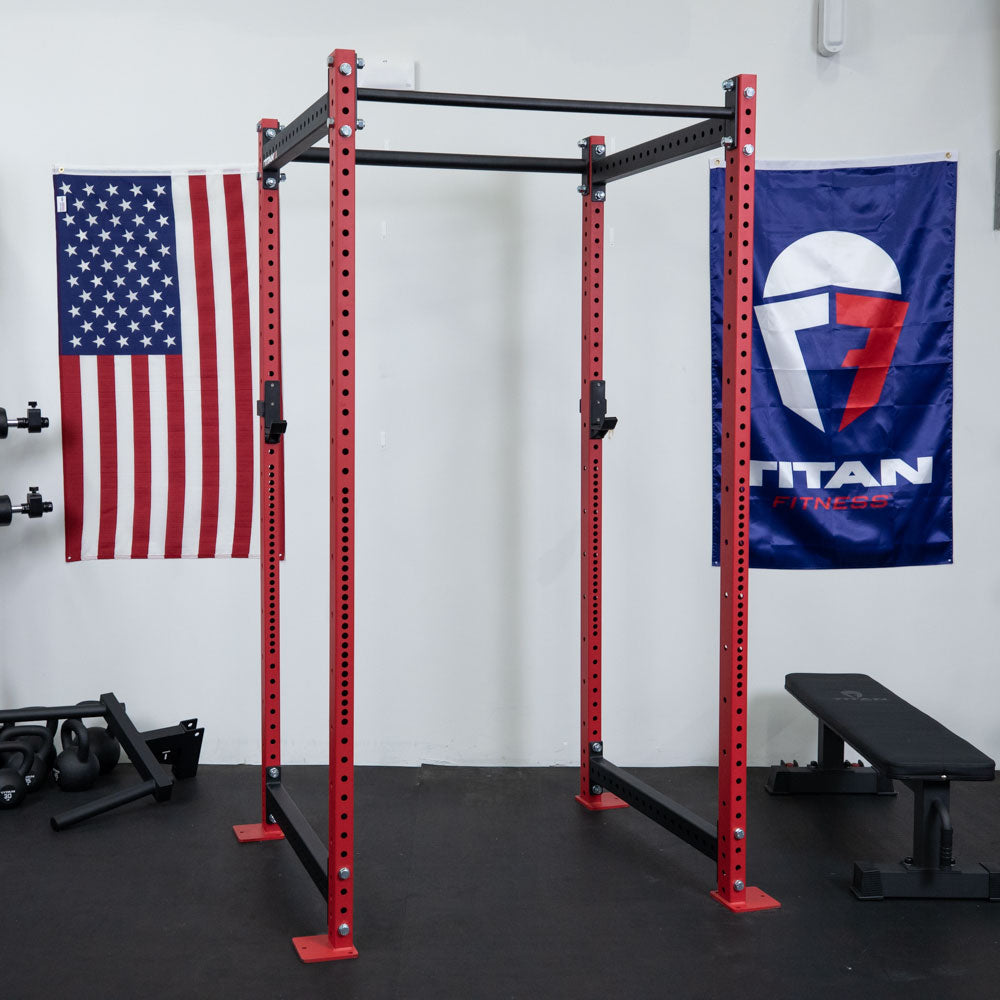 T-3 Series Power Rack | Red / 4 Pack Weight Plate Holders - view 10
