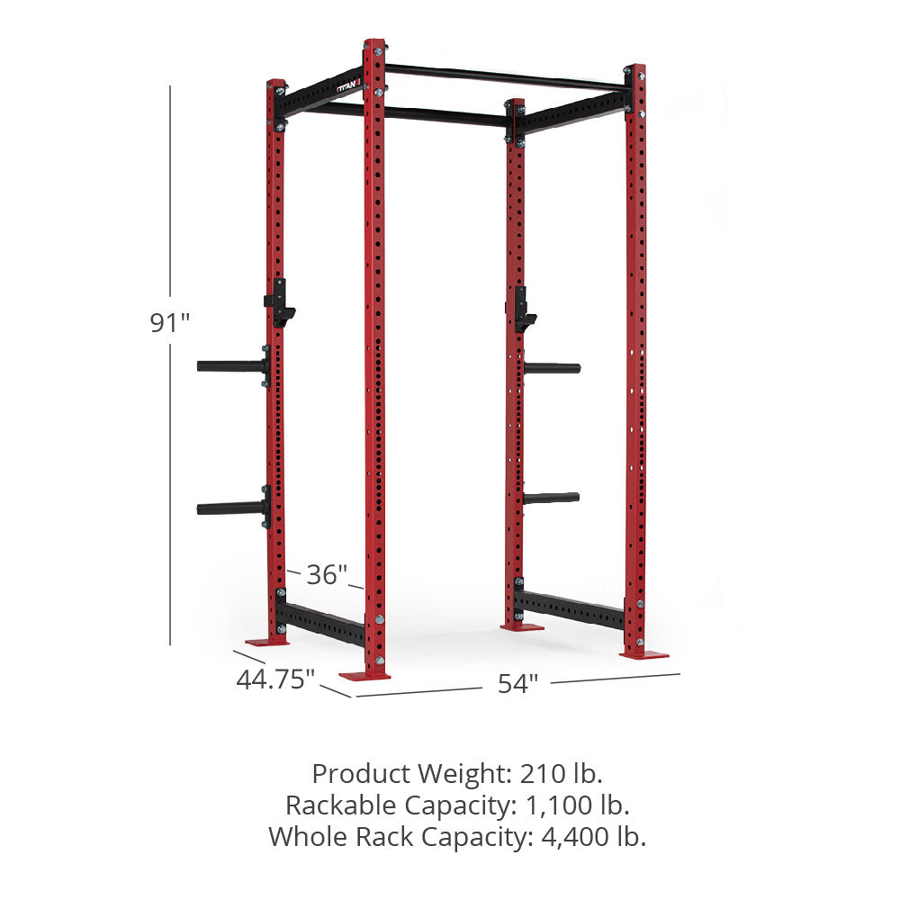 T-3 Series Power Rack | Red / 4 Pack Weight Plate Holders - view 16
