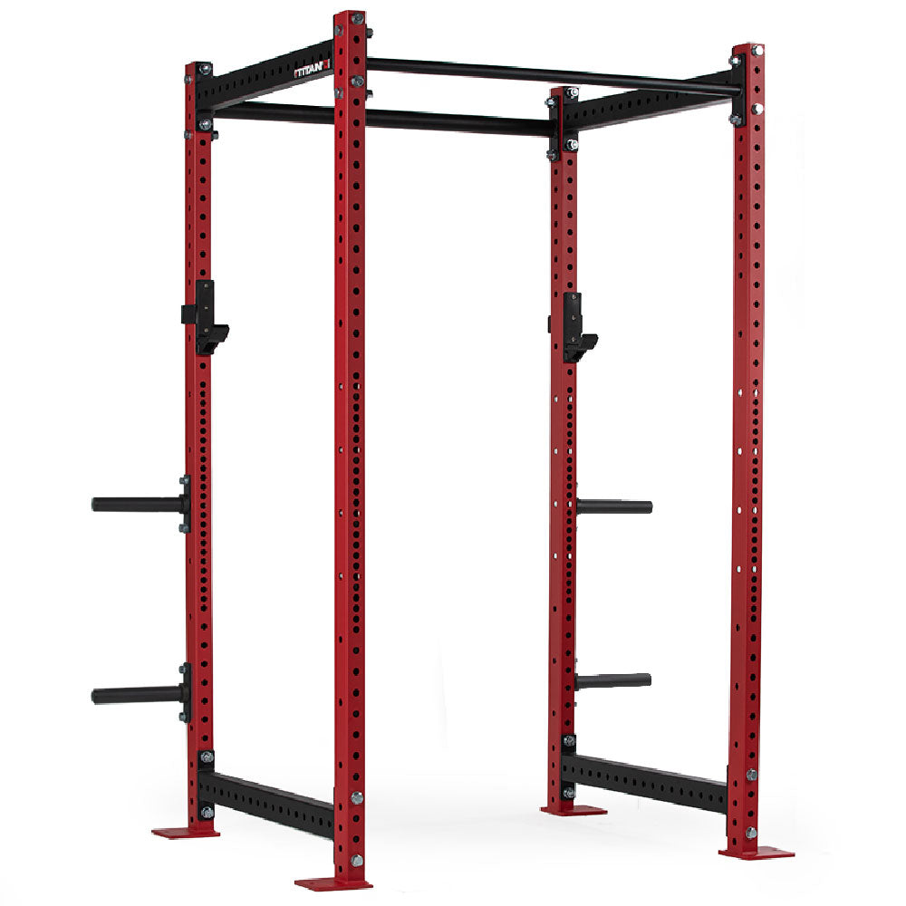 T-3 Series Power Rack | Red / 4 Pack Weight Plate Holders - view 9