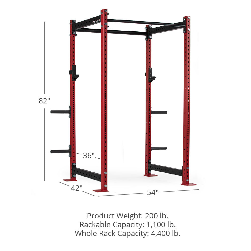 T-3 Series Power Rack | Red / 4 Pack Weight Plate Holders - view 16