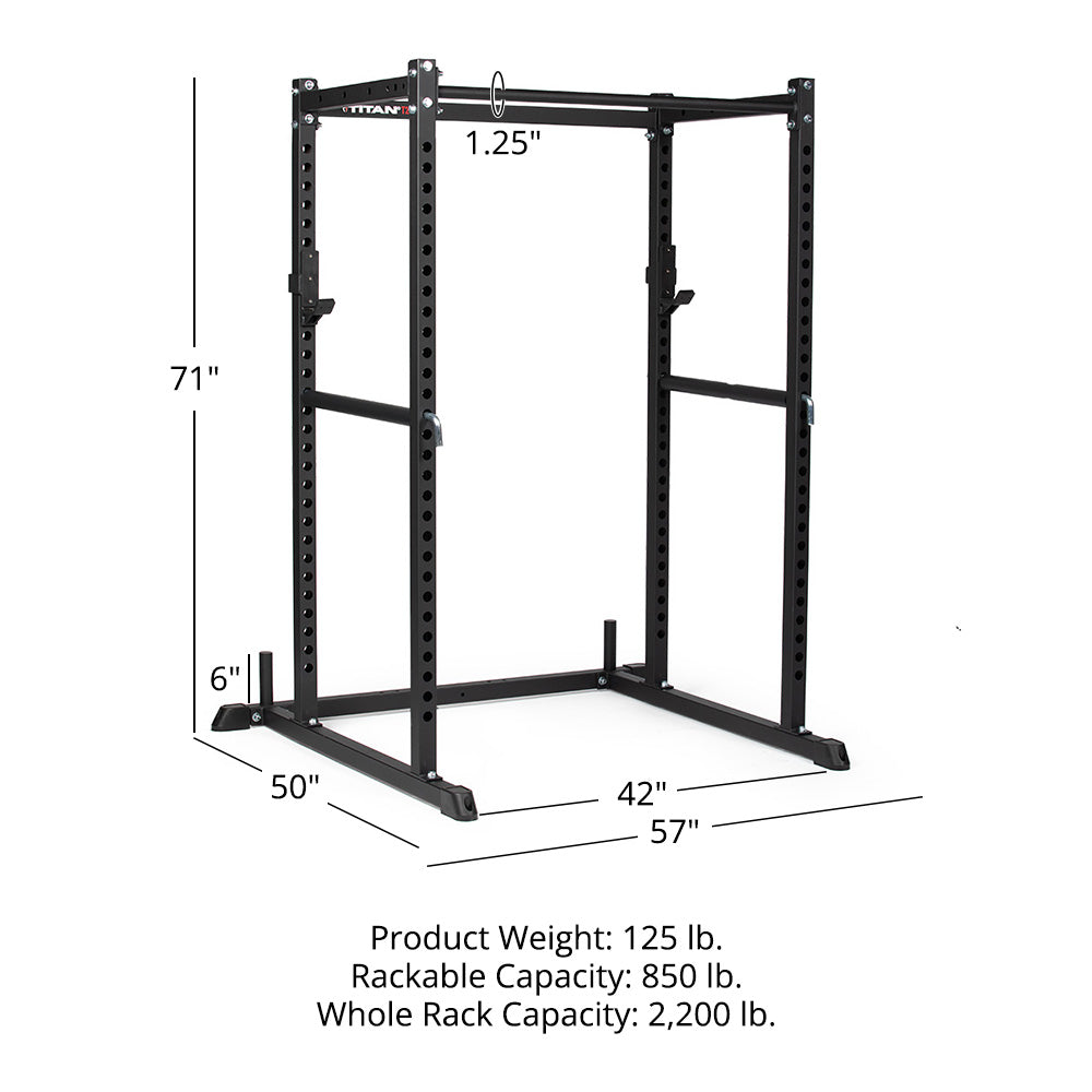 T-2 Series Power Rack | Black / 71in