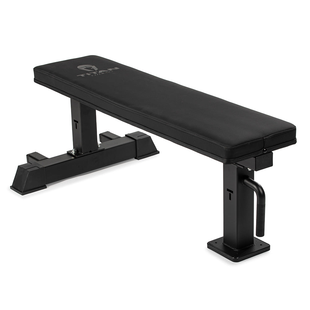 Elite Series Single Post Flat Bench | Black - view 1