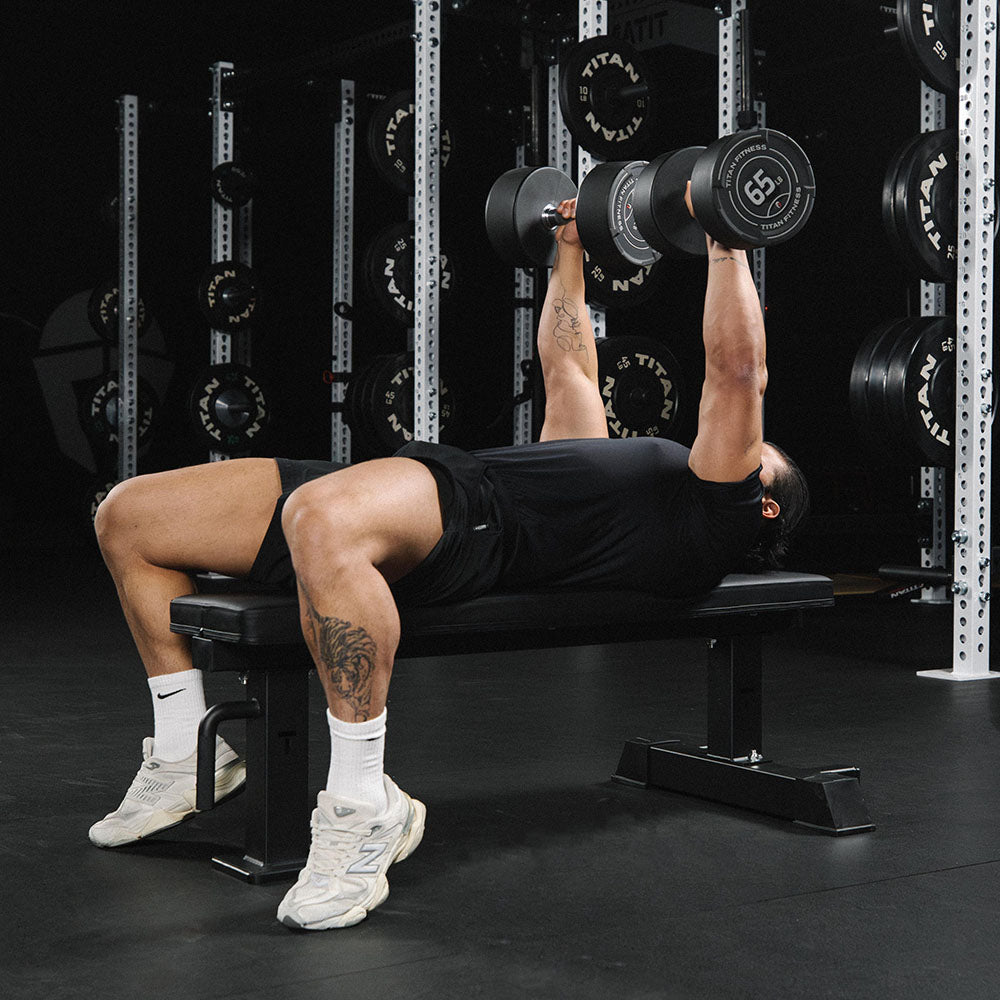Elite Series Single Post Flat Bench | Black - view 2