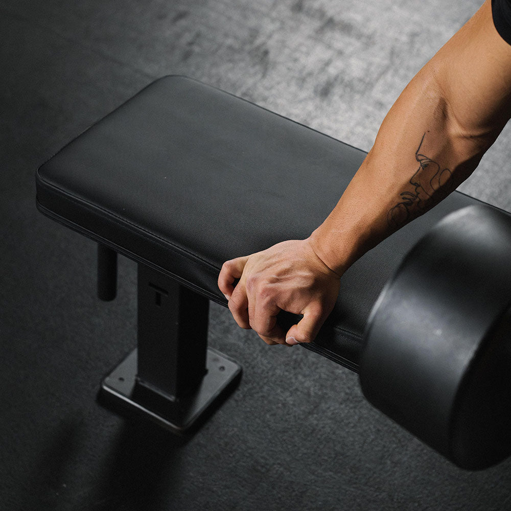 Elite Series Single Post Flat Bench | Black - view 4