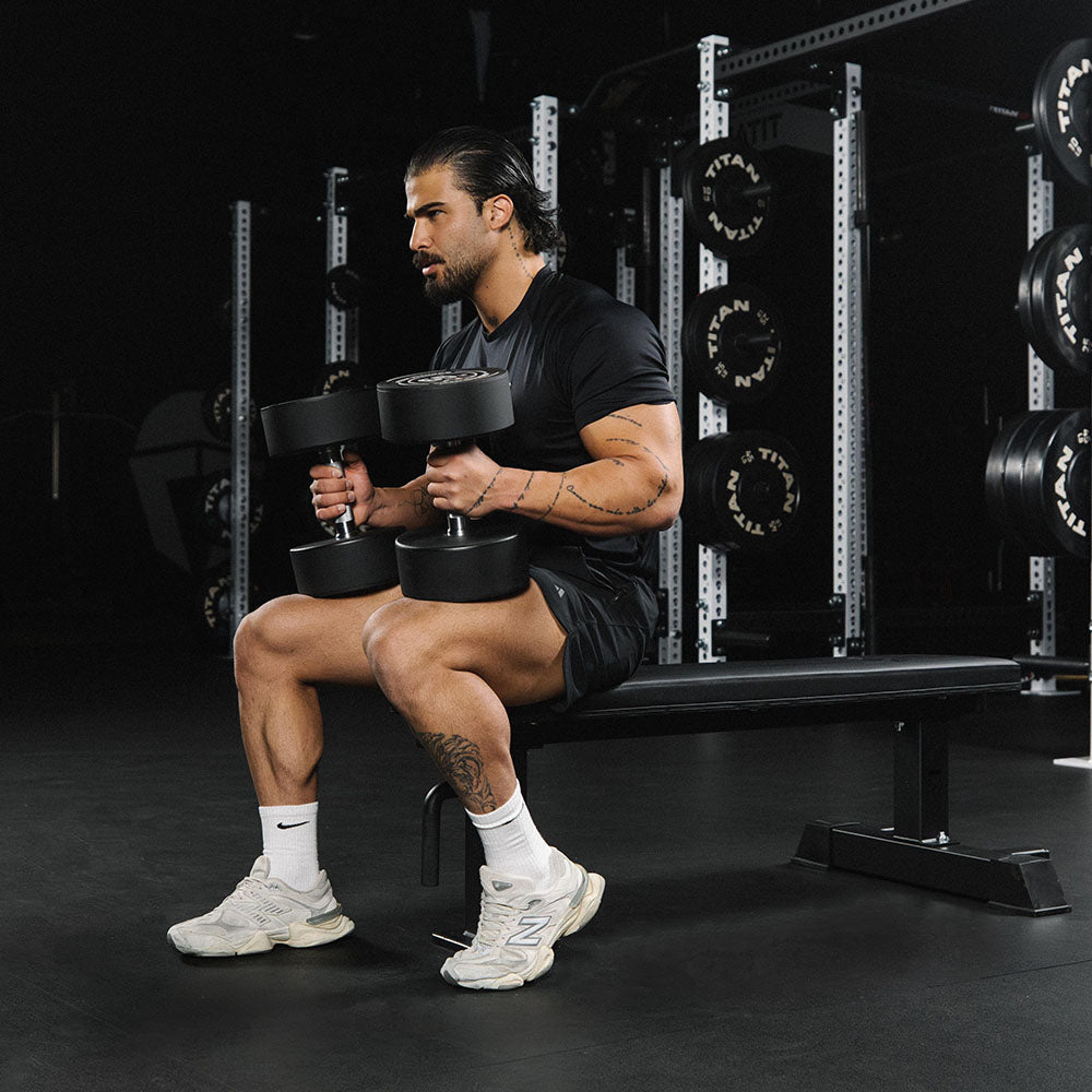 Elite Series Single Post Flat Bench | Black - view 5