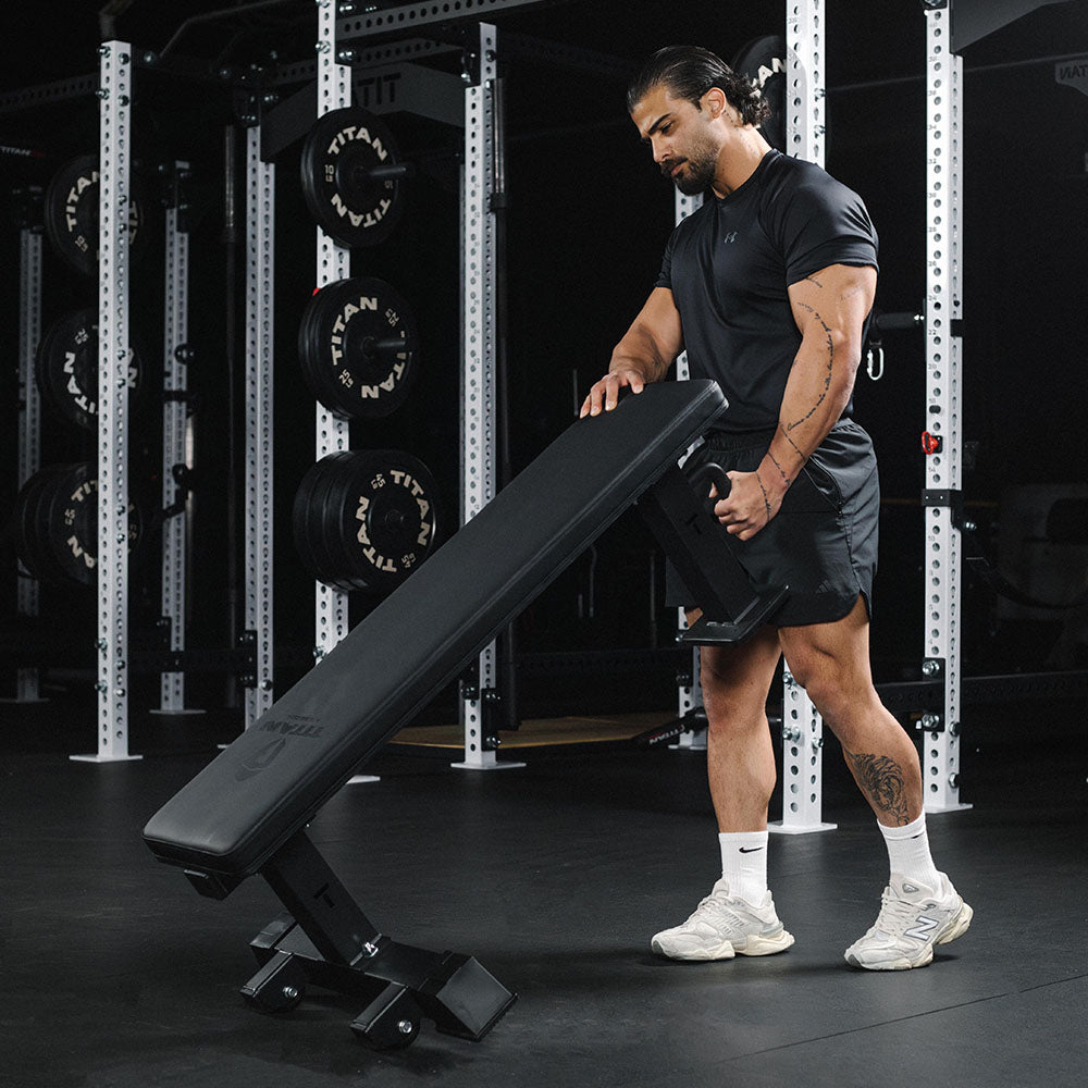 Elite Series Single Post Flat Bench | Black - view 8