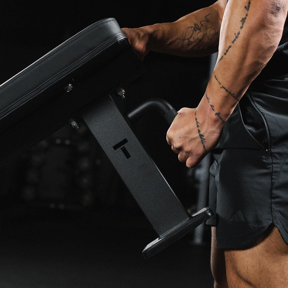 Elite Series Single Post Flat Bench | Black - view 9