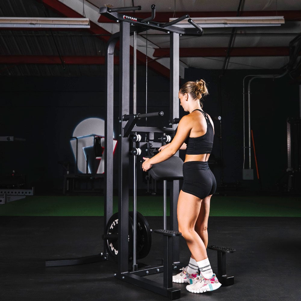 Plate-Loaded Assisted Pull-Up and Dip Machine - view 6