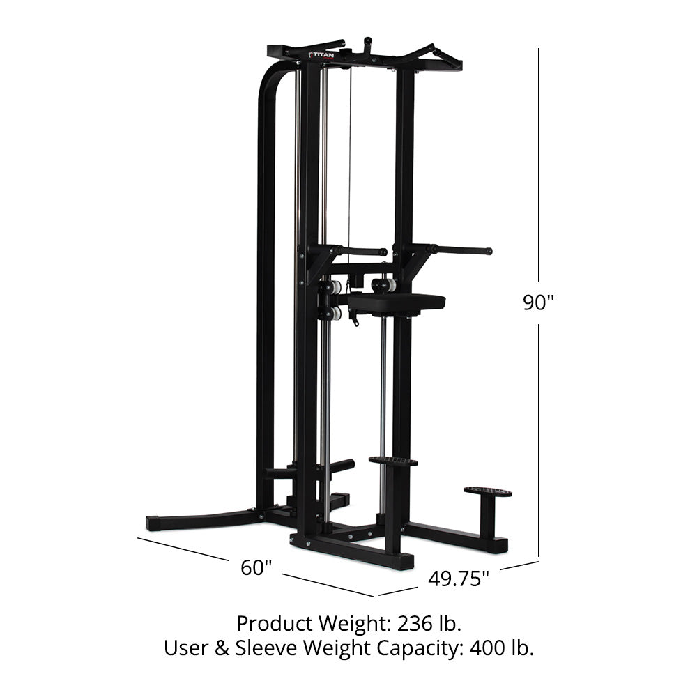 Plate-Loaded Assisted Pull-Up and Dip Machine - view 12