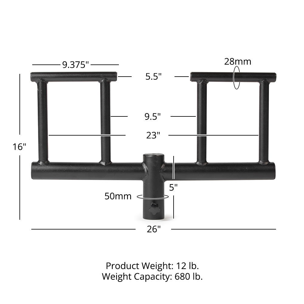 Skinny Grip Viking Press Landmine Handle - 26"x16" - 680 LB Weight Capacity