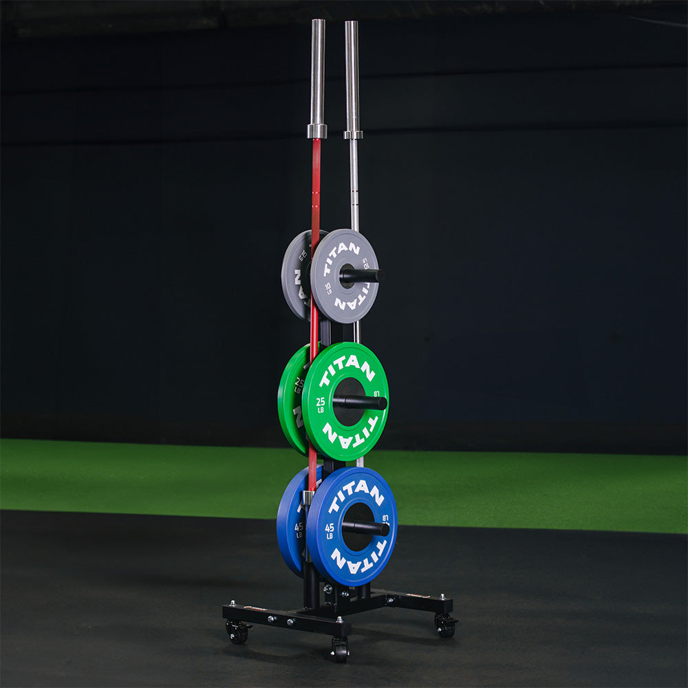 Scratch and Dent, Portable Plate and Barbell Storage Tree - view 2