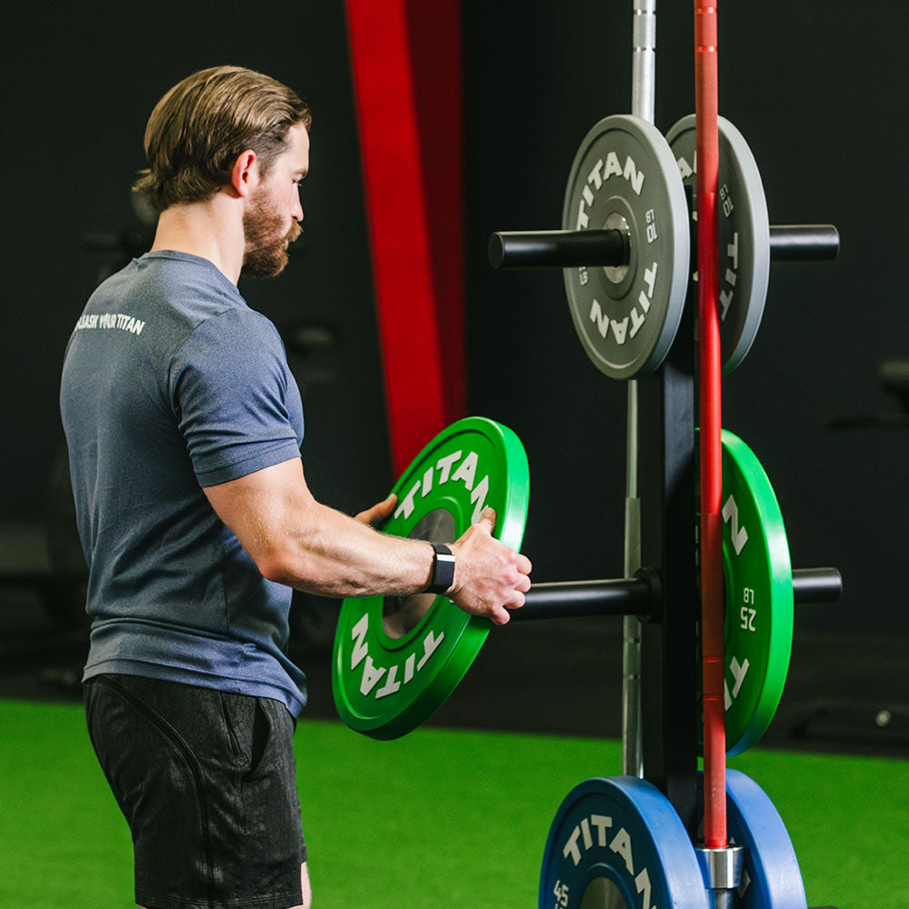Scratch and Dent, Portable Plate and Barbell Storage Tree - view 4