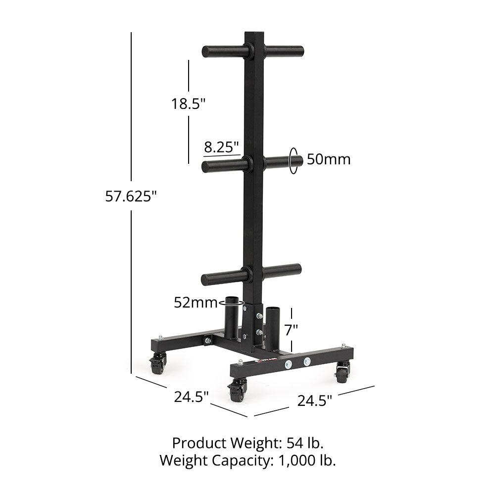 Scratch and Dent, Portable Plate and Barbell Storage Tree - view 8