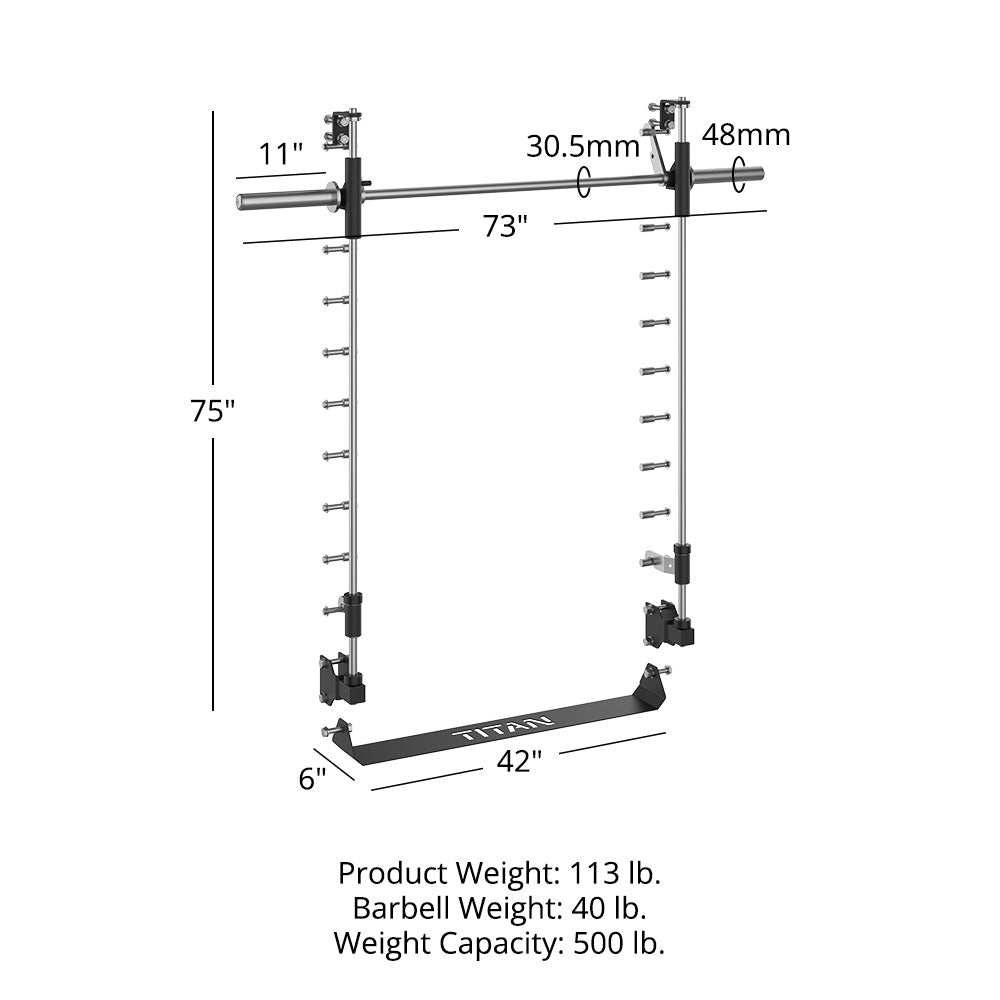 T-3 Series Smith Machine Power Rack Attachment | 82" - view 13
